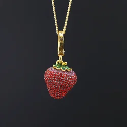 2023 New Red Little Strawberry Pendant Korean Version Simple Student Sen Department Fresh Fruit Pendant Bag Pendant Wholesale