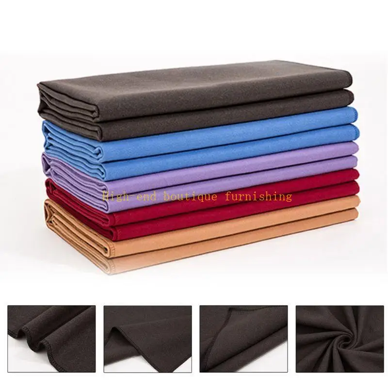 L9NB Faux Wool Thick Yoga Mat Fitness Blanket Non Slip Warm Pilates Meditation Towel