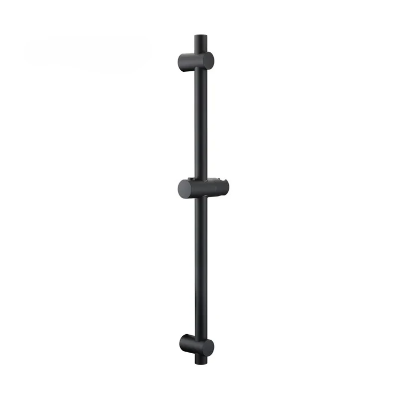 Smesiteli Wholesale Matte Black Finish Stainless Steel& Shower Head Holder Bathroom Bar & ABS Plastic Sliding Bar Shower Bar