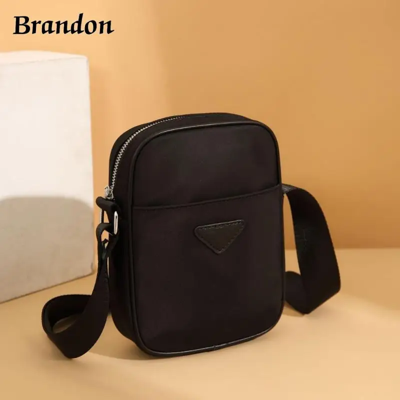 

Fashionable men's and women's universal western-style fabric change crossbody simple mini versatile vertical mobile phone bag