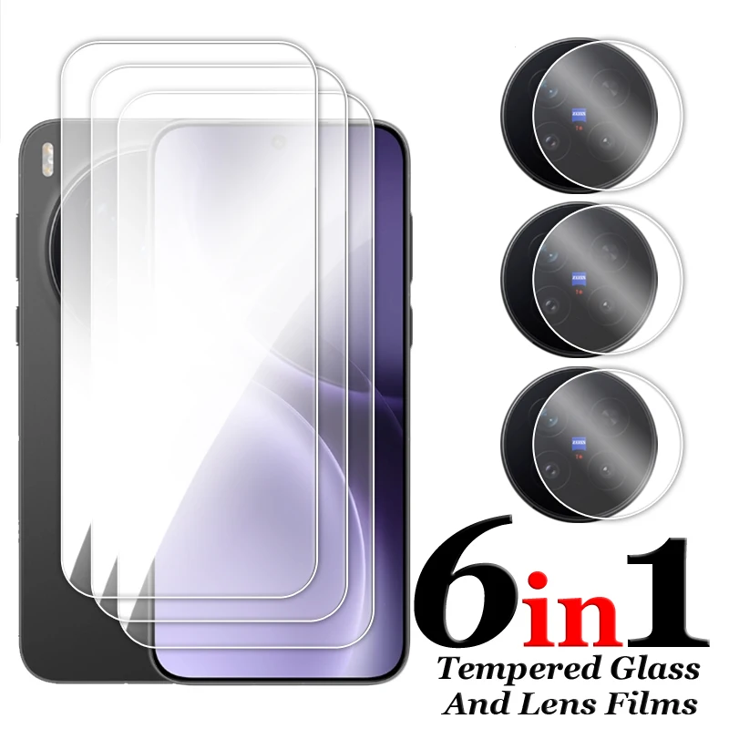 

For Vivo X300 Pro Glass For Vivo X300 Tempered Glass Full Glue Transparent HD Screen Protector For Vivo X300 Pro Lens Film