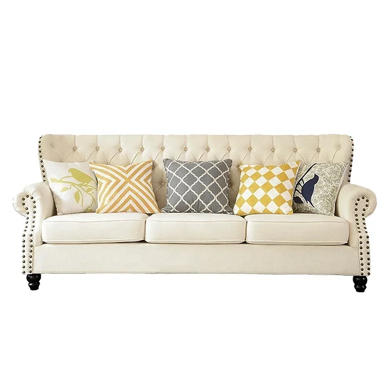 

High-quality hotel sofa button tufted sofa is easy to use, durable and practical, good quality