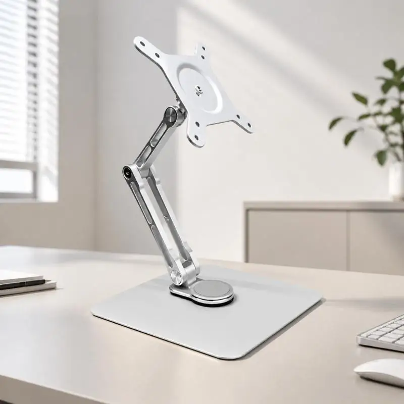 Desktop Touch Display Stand with Landscape and Portrait Positioning