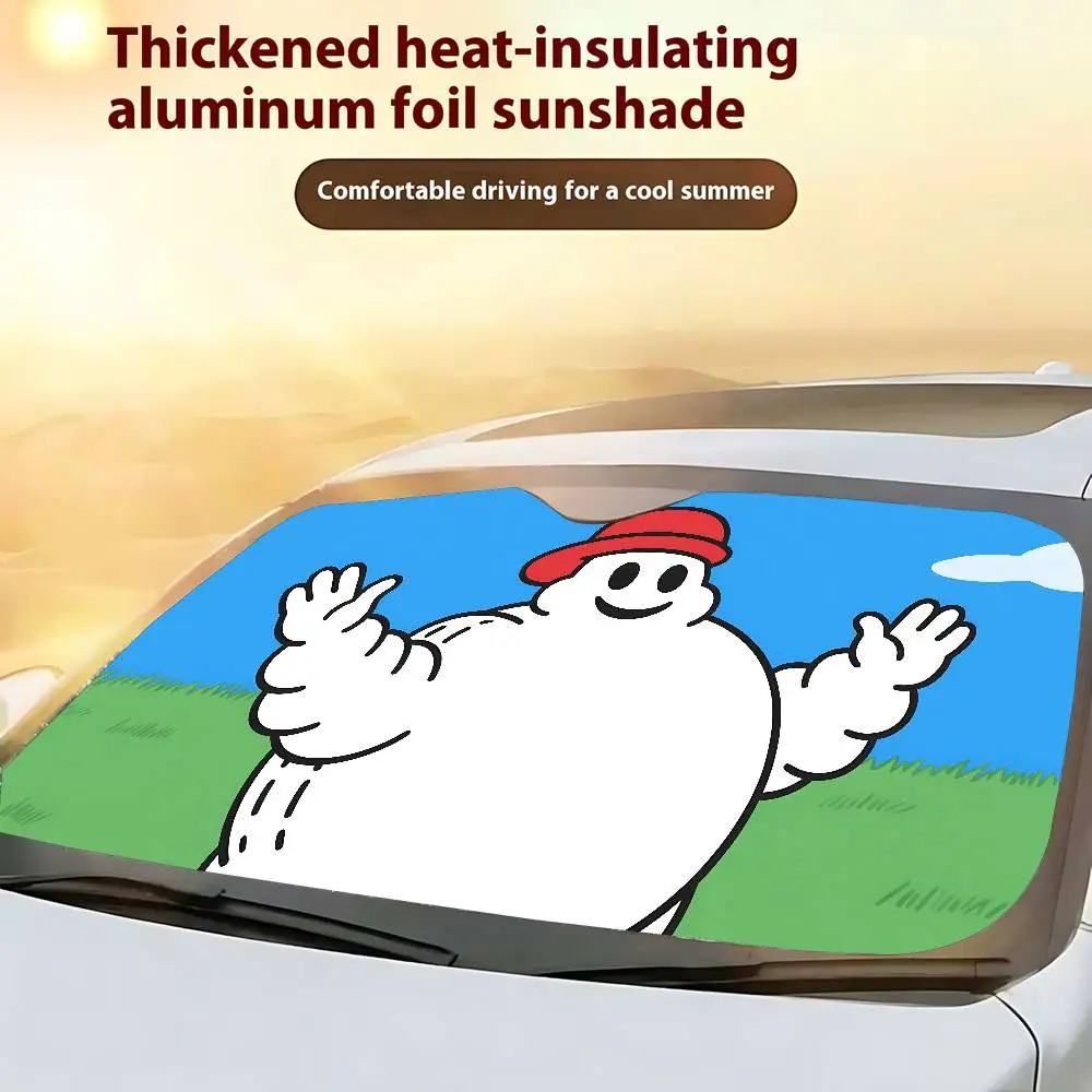 Т-образные шины M-Mic-hel-inS, автомобильные солнцезащитные шторы 130x70 см, автомобильный солнцезащитный козырек, крышка лобового стекла, защита от ультрафиолета, автомобильный козырек, аксессуары для автомобилей