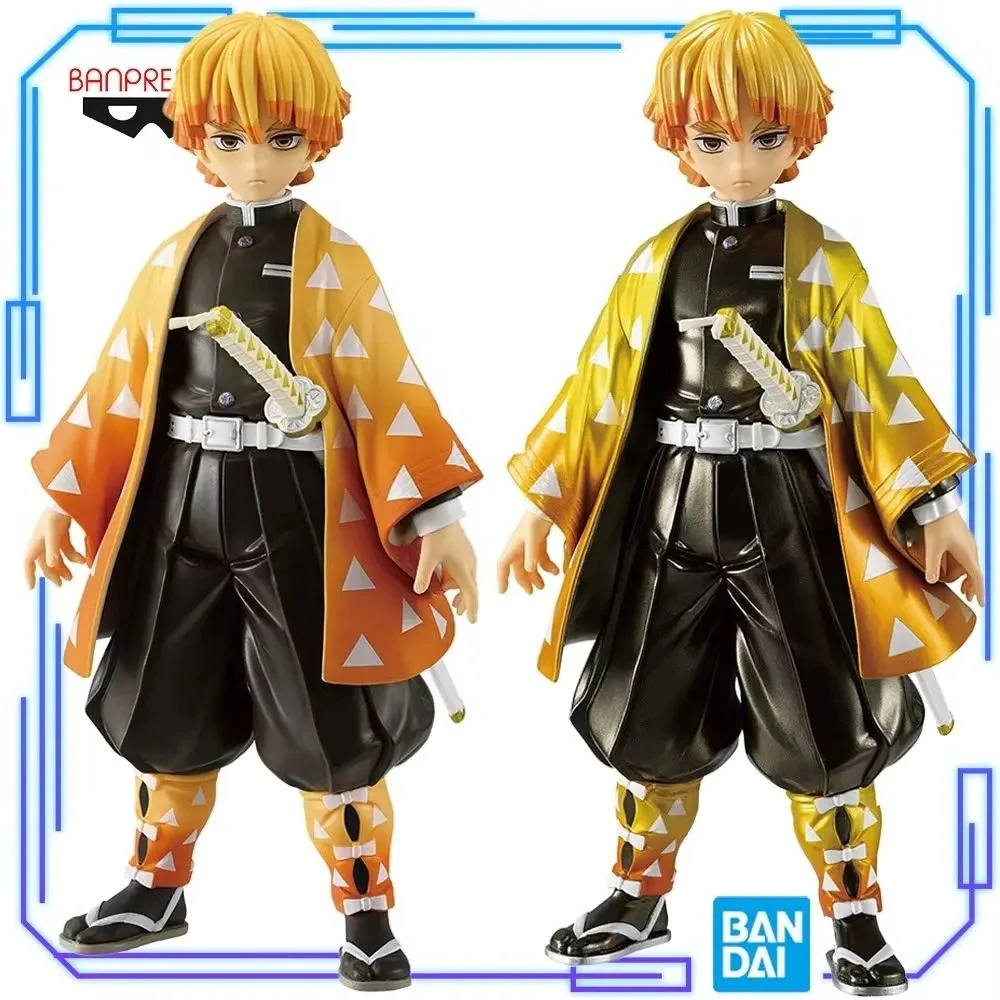 

In Stock Bandai Original Genuine Banpresto Anime Demon Slayer: Kimetsu No Yaiba Grandista Agatsuma Zenitsu 24cm Model Toy Figure