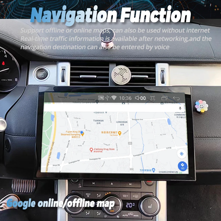 13-calowy ekran samochodowy Android Radio GPS Nawigacja dla Range Rover Evoque L538 Odtwarzacz multimedialny Radio GPS Bezprzewodowy Carplay Auto