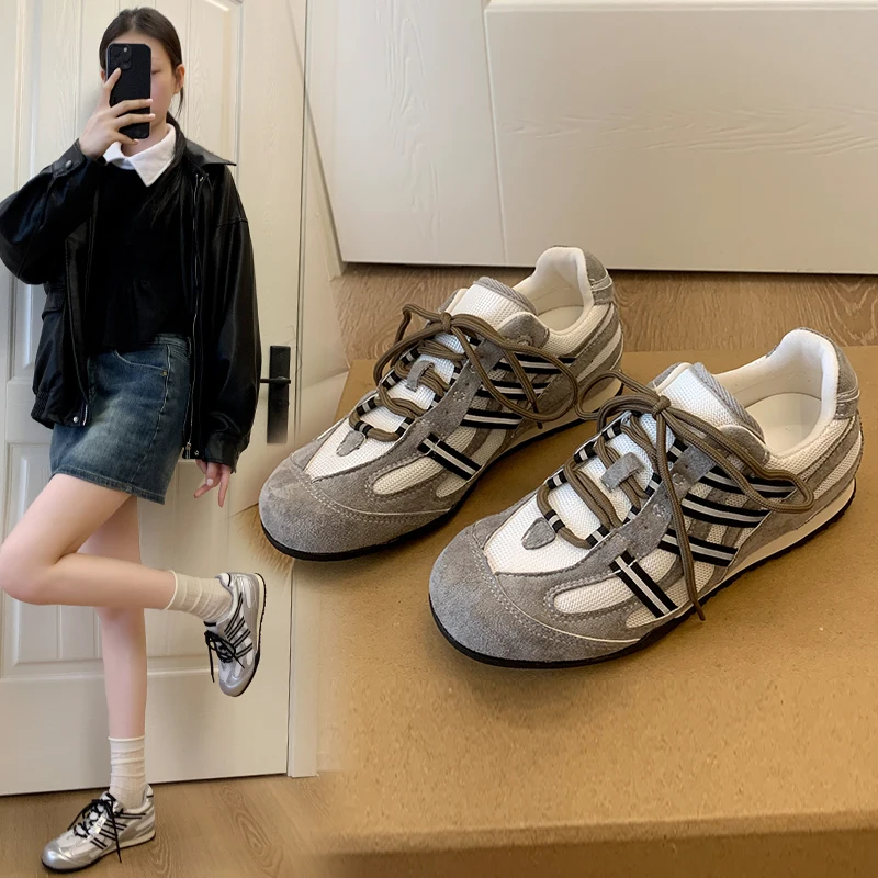 2025年-レディース-ランニングスニーカー-カジュアル-通気性-メッシュシューズ-春秋-スポーツ-ウォーキングシューズ-ファッション-女性用靴