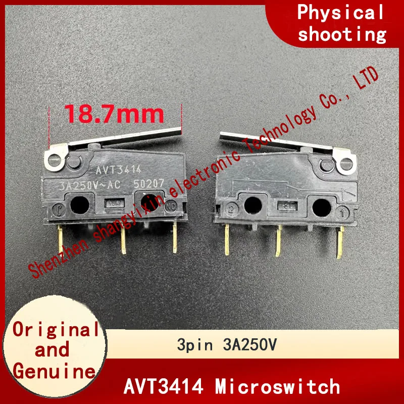 

Оригинальный микропереключатель AVT3414 3A250V, контакт кнопки ограничения хода
