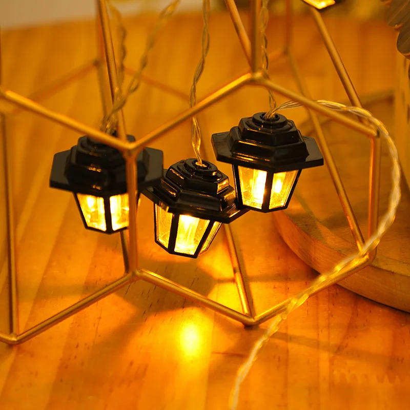 Vintage Palace Style LED String Lights Waterproof Outdoor Landscape Atmosphere Lamp Decorative Lights for Villa Courtyard Garden