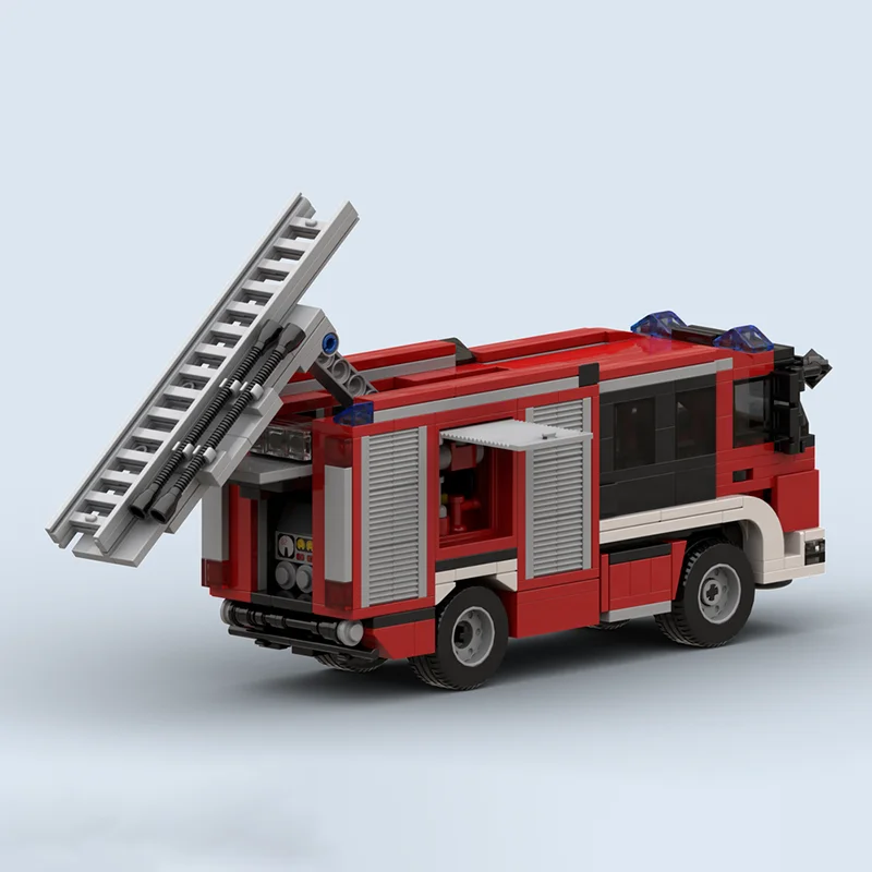 Moc Building Blocks Dresden Fire Engine Technology Modular Bricks Model  Gifts Christmas Toys DIY Sets Assembly！