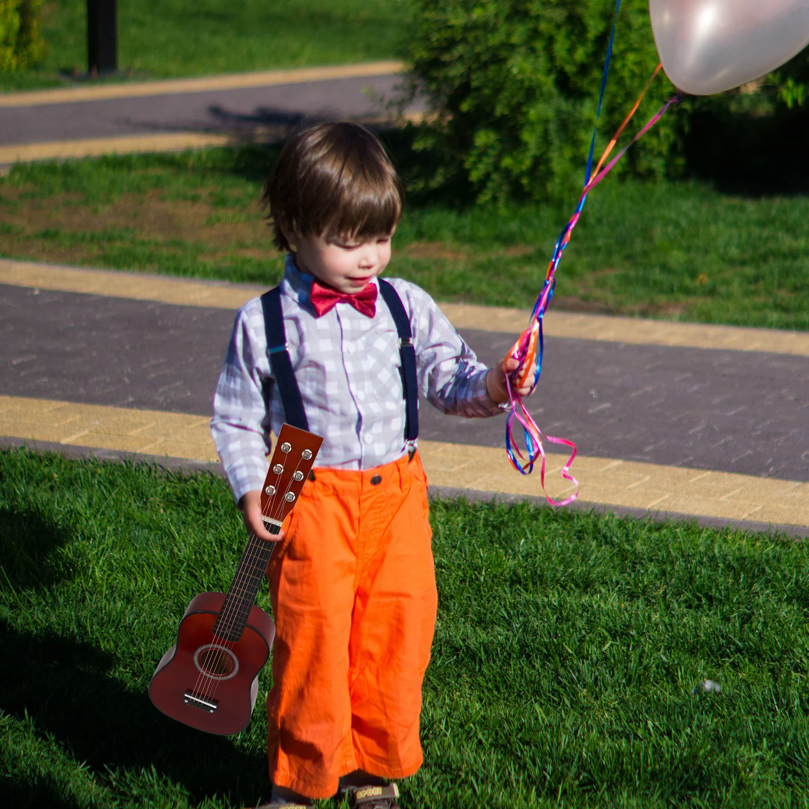 

21/23-дюймовая акустическая гитара, маленькая гитара из липы, 6-струнная гитара, музыкальный инструмент для детей, игрушка для обучения гитаре для начинающих