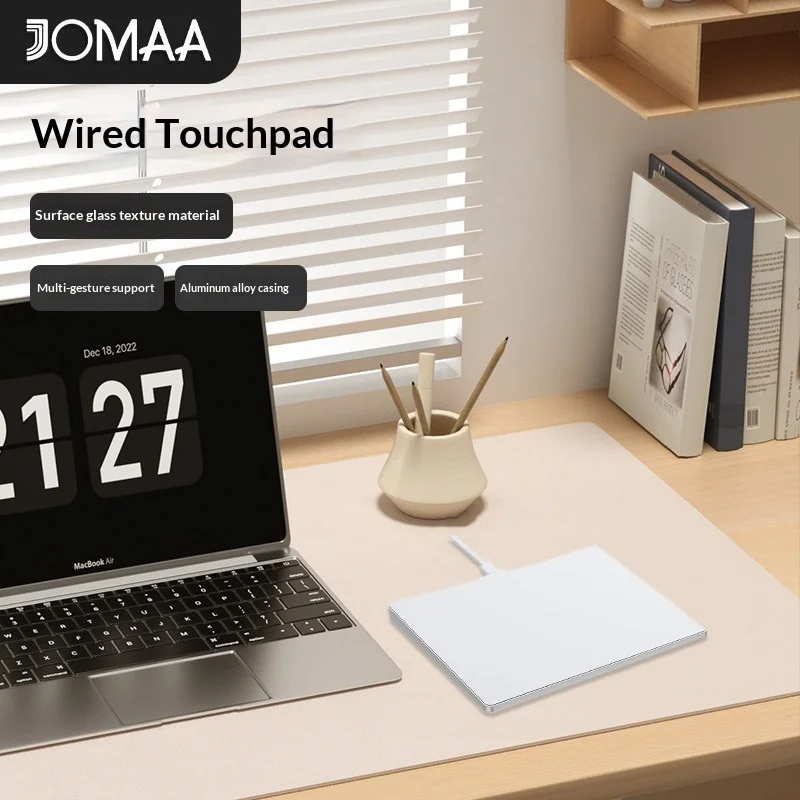 Usb Wired Trackpad Multi Touch Gesture Control Glass Panel For Desktop Computer Laptop Slim Portable Black White Optional