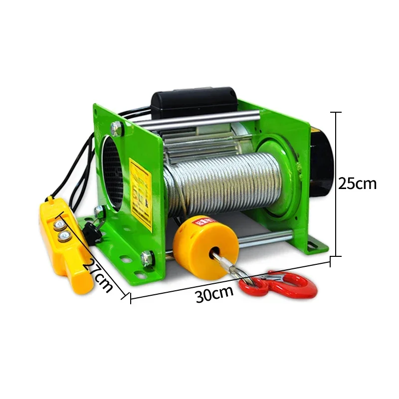 220V/380V German-style hoist heavy duty 1 ton small electric hoist wireless remote control crane fast lift lifting crane