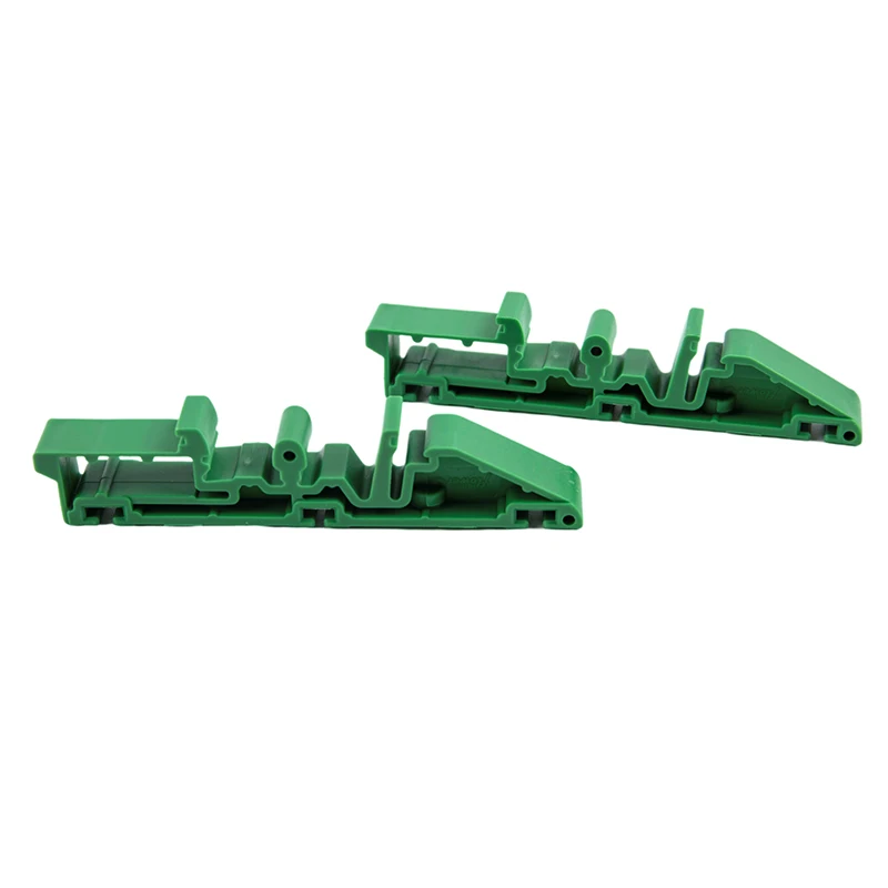 2PCS Plastic Green 35mm DRG-01 PCB Mounting Bracket With Strong Capacity DIN Rail Electrical Component Adapter