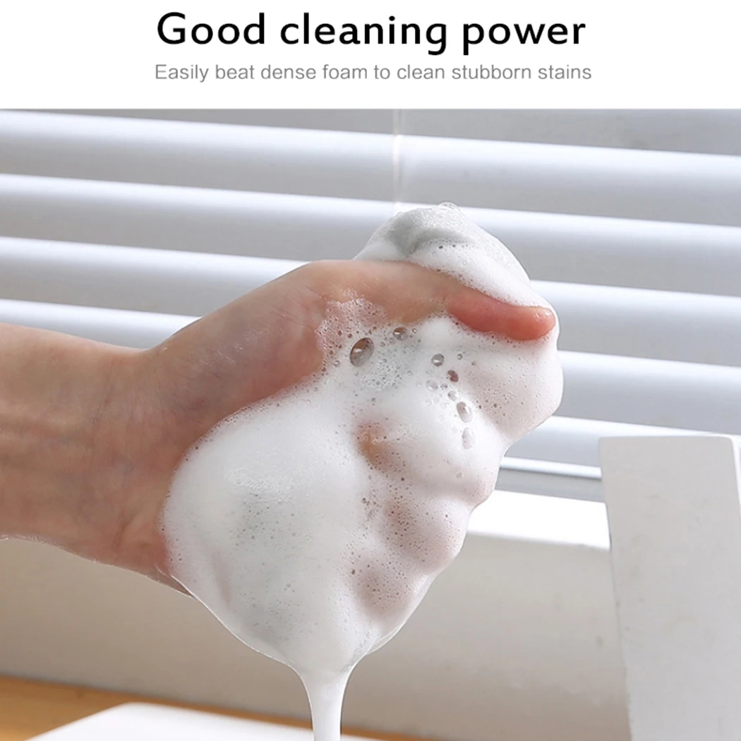 5PCS/Set Scouring Pad High-Density Sponge Scouring Pad Kitchen Cleaning Cloth Home Double-sided Cleaning Sponge