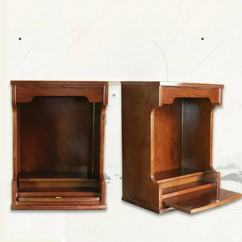

TQH Solid wood Buddhist niche Buddhist cabinet Modern simple household table Buddhist platform Standing cabinet Shrine