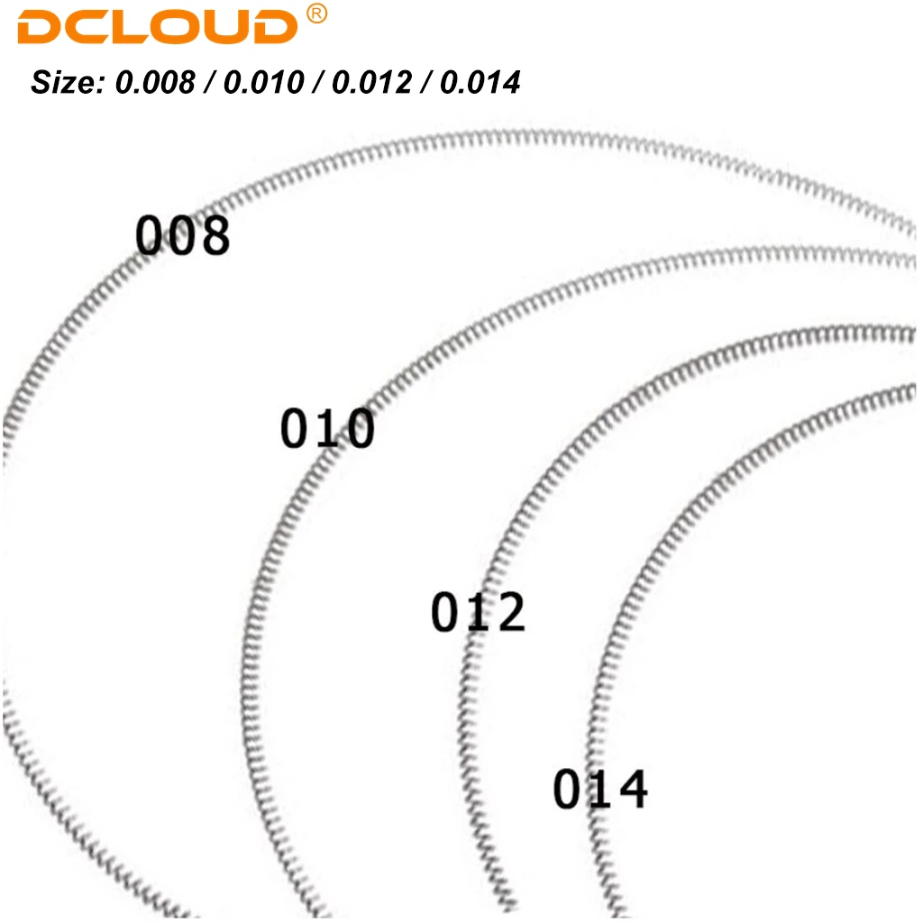 DCLOUD 1Roll Dental Kieferorthopädie Niti Offene Schraubenfedern Länge 914mm Elastische Feder 008'/010'/012'/014' Zahnarzt Ortho Materialien – Detail 6