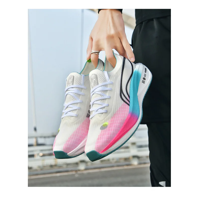 Bestseller herfstschoenen voor heren 2025, ademende sportschoenen van mesh, schokabsorberende hardloopschoenen, snelheidstraining, antislip hiki