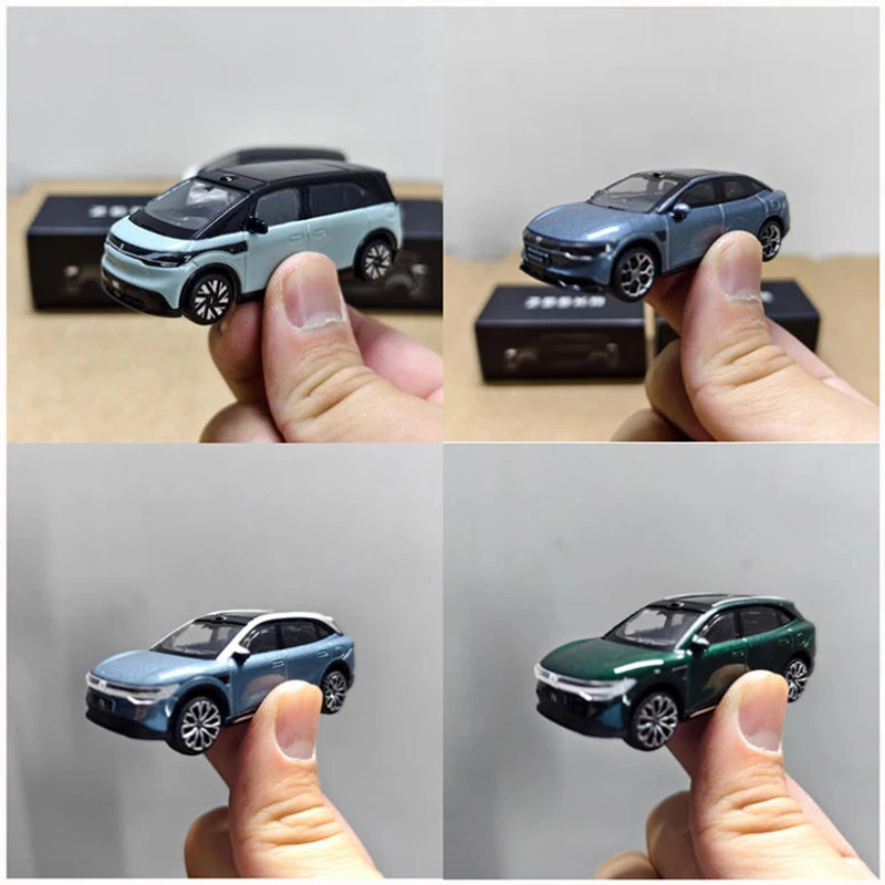Original 1:64 ZEEKR MIX/001/007/7X/ Galaxy E5/L6 Alloy Car Model Static Collection Decorated Holiday Gifts Toys