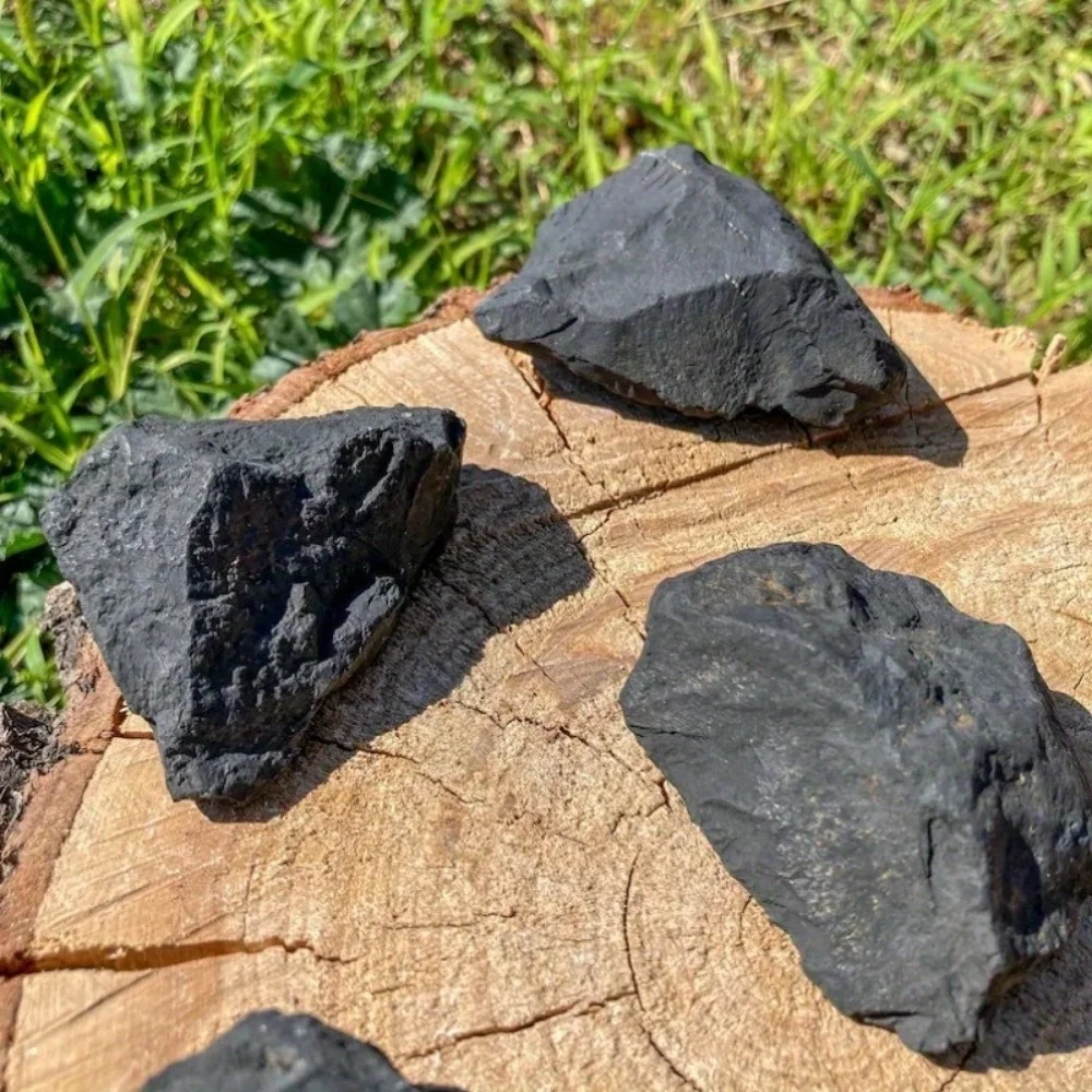 600g Natural Shungite Raw Stone Emf Protection Healing Crystal Mineral Wicca Spiritual Reiki Gravel Root Chakra Stone