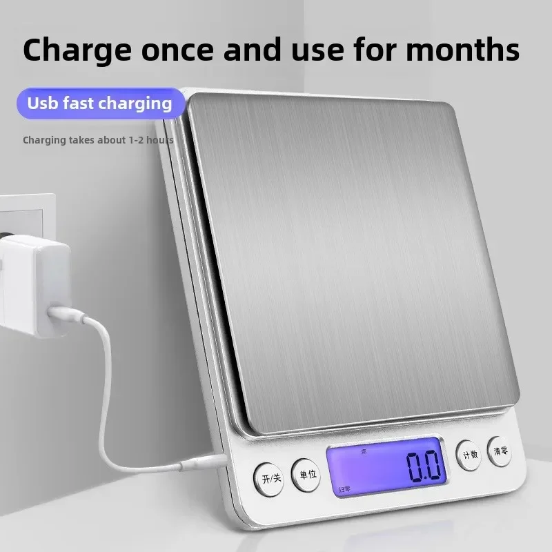 Coffee Scale Kitchen Accessories  Electronic Scale LCD Display Mini Digital Weight Bakeware Measuring Tool Kitchen Scale Balance