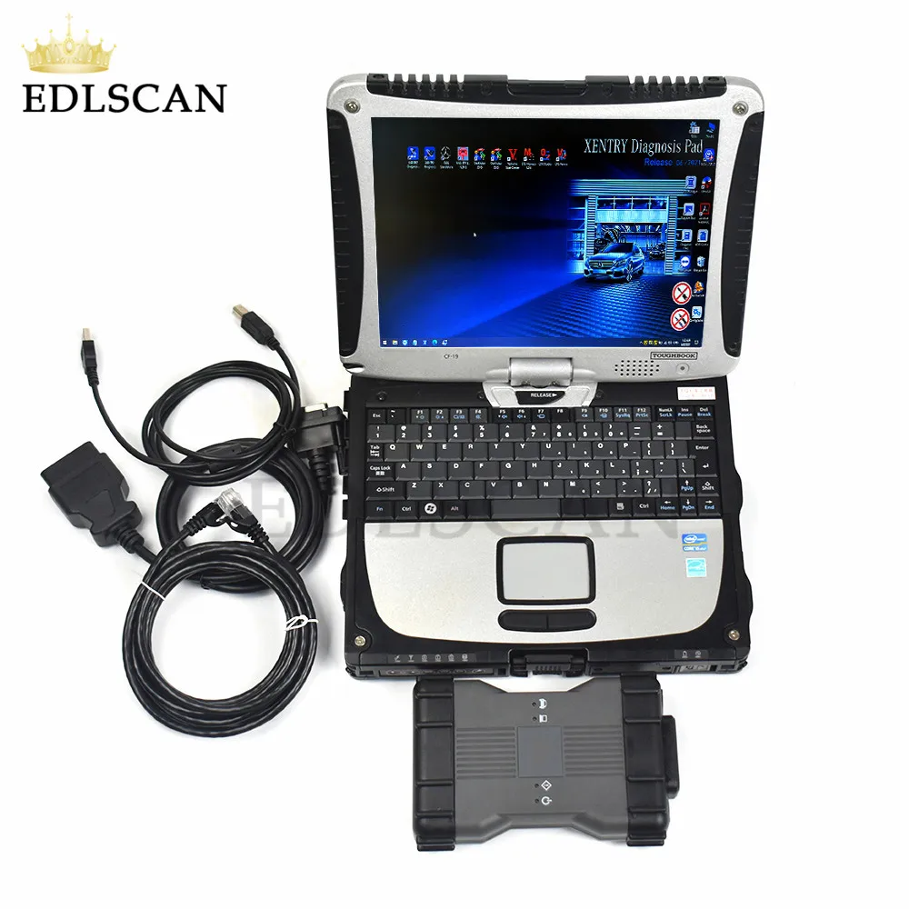 For MB Star C6 with Xentry HDD for more cars C6 Multiplexer MB Star C6 diagnostic + CF19/CFC2 Laptop