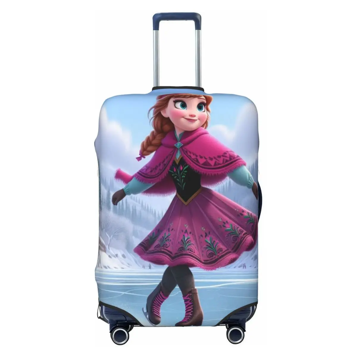 

Эластичный чехол для чемодана с изображением Анны из мультфильма «Холодное сердце», для багажа 18-32 дюйма