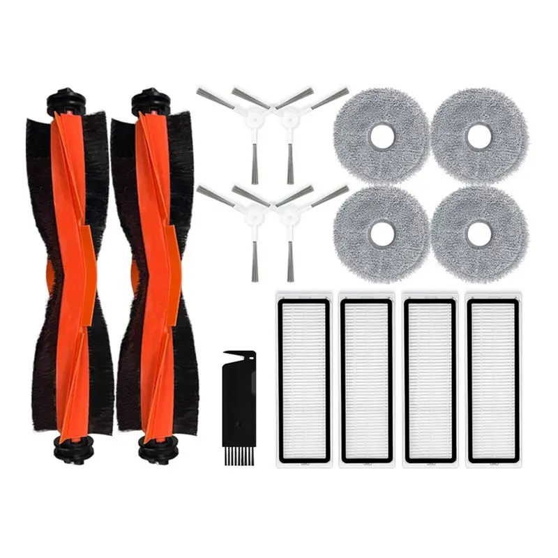 B06B-For Dreame Bot X20 Pro Robot Vacuum Cleaner Parts Accessories Main Side Brush Hepa Filter Mop Pad
