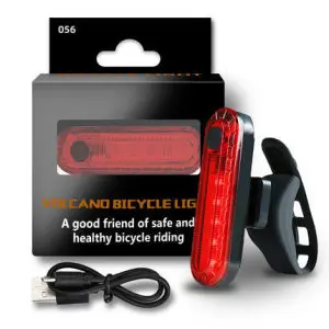 USB oplaadbare fiets LED-voorlamp met fietshoorn Waterdichte fietsbel voorlicht Eenvoudig te installeren Nachtrijden