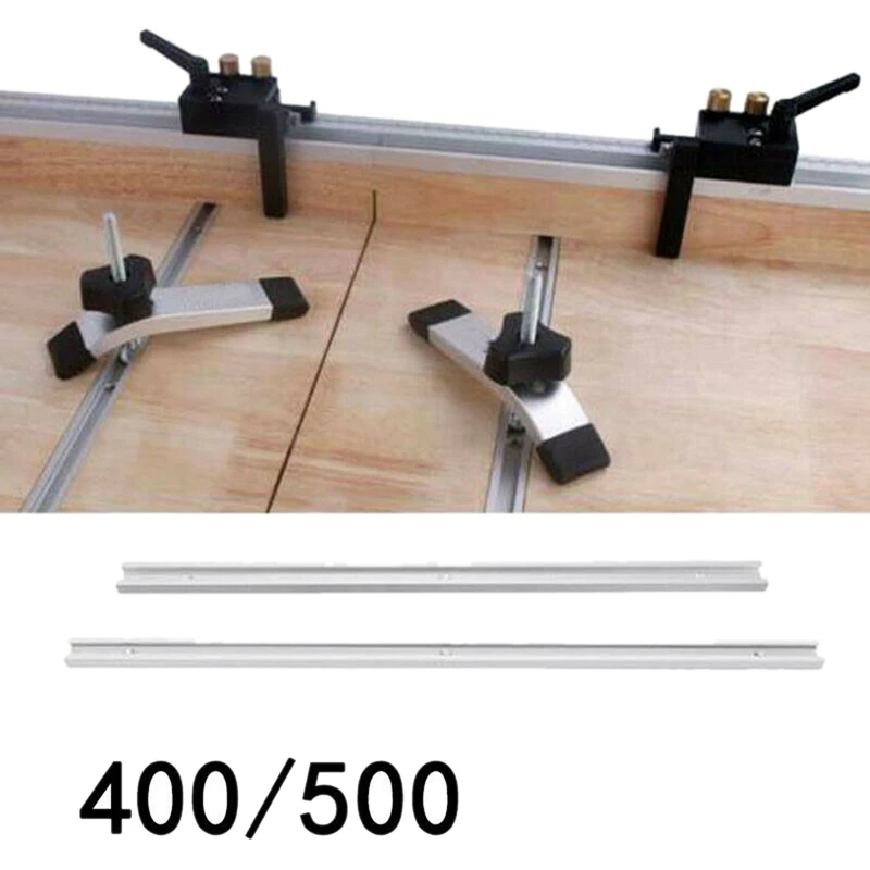 3X Aluminium Bar Slider T-Tracks T-Slot Jig Fixture For Table Saw Gauge Rod (500Mm)