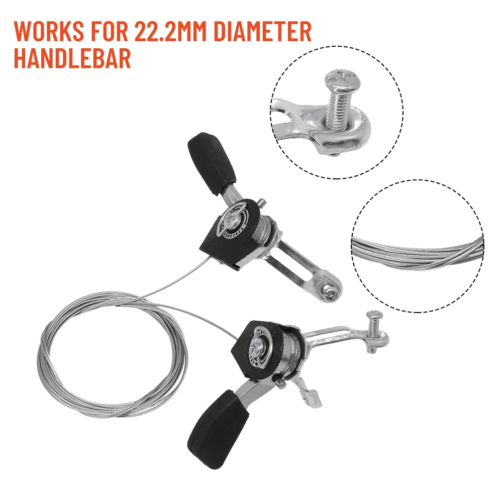 1 Pair 3x6/3x7 Speeds MTB Bike Thumb Shifter Top Mount Shifters With Inner Cable Mountain Road Bikes Thumb Gear Shifter Lever