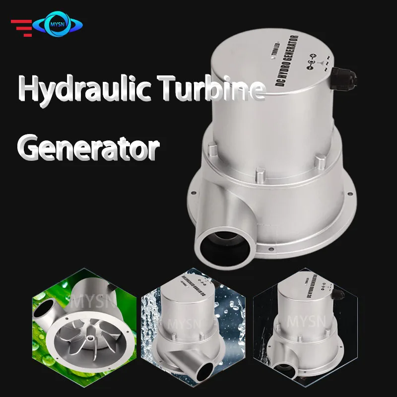 DC18V 100W Small Hydroelectric Generator Water T urbine Generator Brushless DC AC Hydraulic Pump Generator High Power Generator