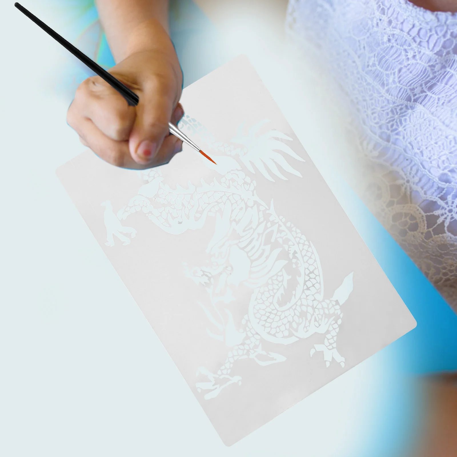 2 шт., трафареты для рисования дракона