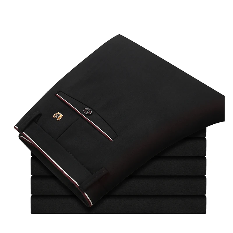 メンズビジネスパンツ,新しい高品質のファッションパンツ,カジュアルスタイル,スリム,伸縮性のあるウエストバンド,ヴィンテージ,ストリートウェア