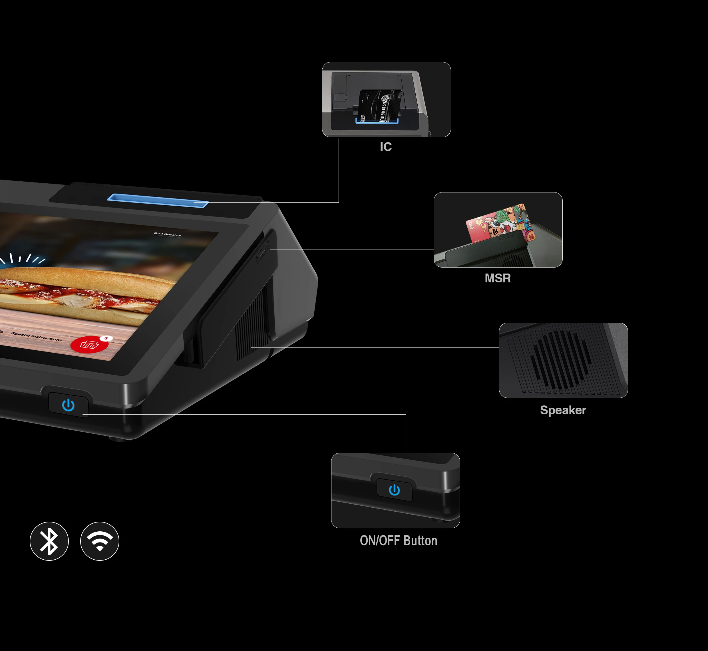 Z100 Billing Pos Machine Caisse Enregistreuse Android Other Financial Equipment Card Machine Dual Touch Screen POS