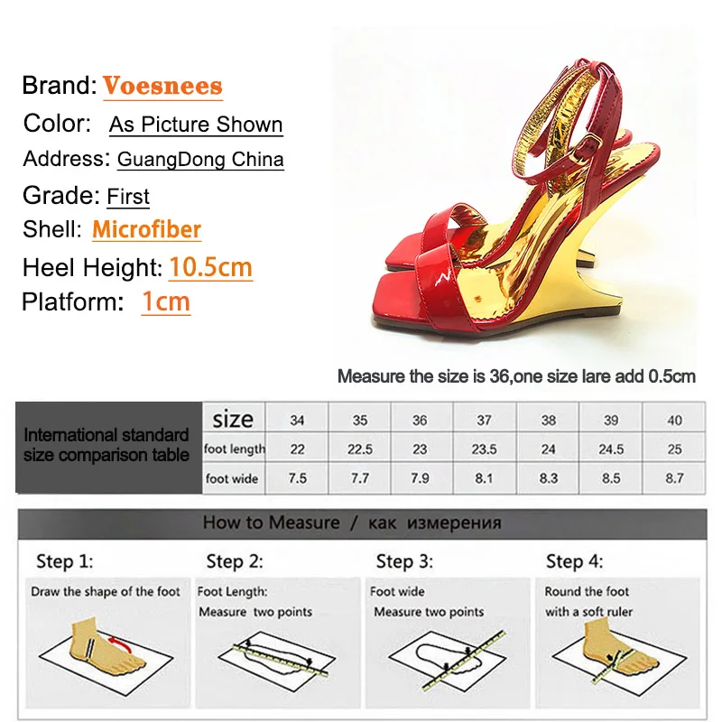 Wedge Sandals Women Personality Design Square Head One Word Band High Heels Party Pumps Star Dress Heel Less Shoes 2022 Newest