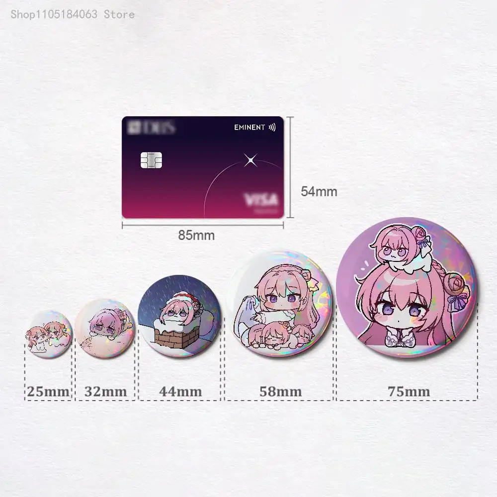 Dorothy Nikke DORO Pink Dog 32mm 58mm 75mm 44mm 25mm Anime Badges Brooches DIY Pins Decorations Birthday Gifts