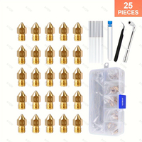 MK8 Ender 3 V2 0.2-1.0MM 3D Printer Brass Nozzles: With Storage Box, Fit Creality Ender 3/3 Pro/3 Max/5 Pro/3 S1/3 Neo & CR10