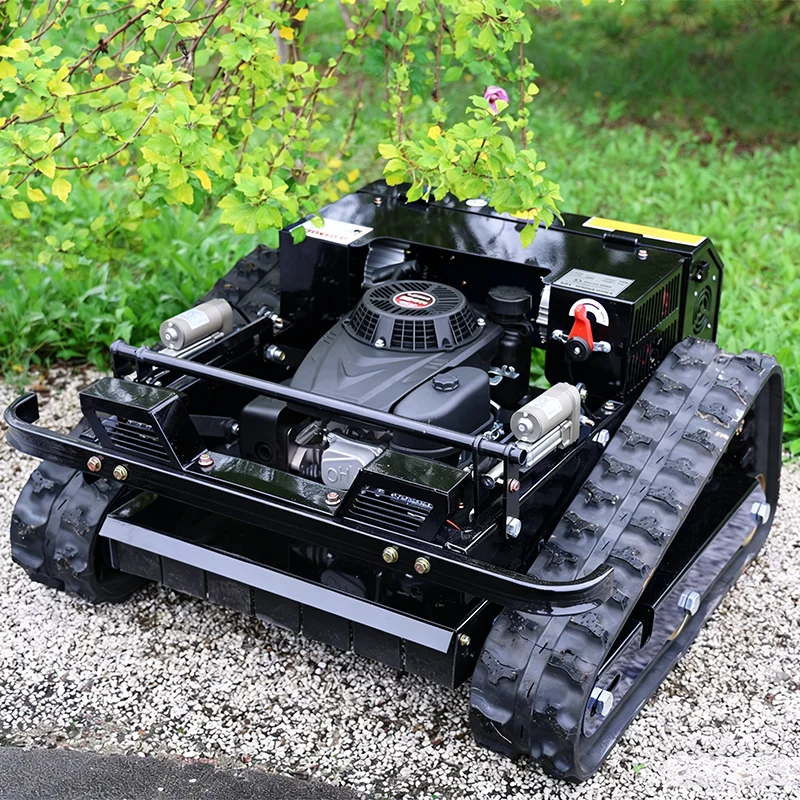 

Customized mountain crawler lawn mower with high climbing ability, essential for agricultural land reclamation on muddy roads