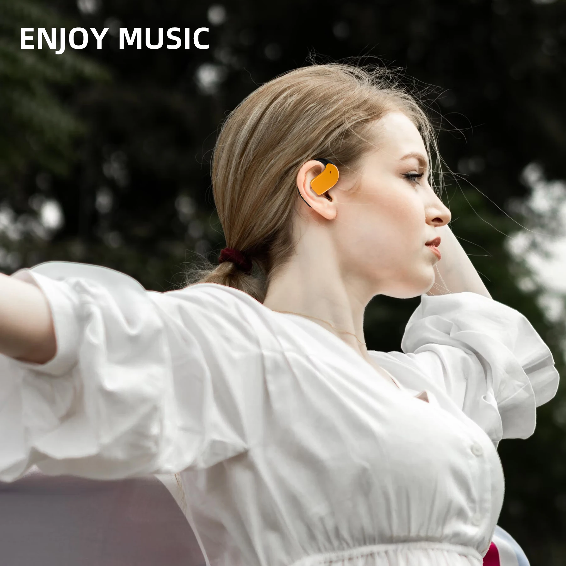 Bluetooth Headphones With Smart Noise-Cancelling Earbuds Built-In Microphone And Volume Adjustment Headphones For Android /IOS