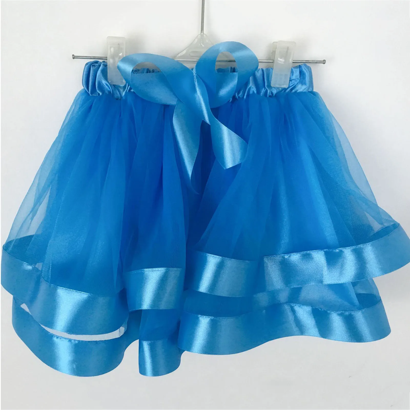 Toddler Girls Dancing Princess Skirt Kids Bowknot Patchwork Tulle Skirt Party Stage Performance Solid Color Ballet Tutu Skirt