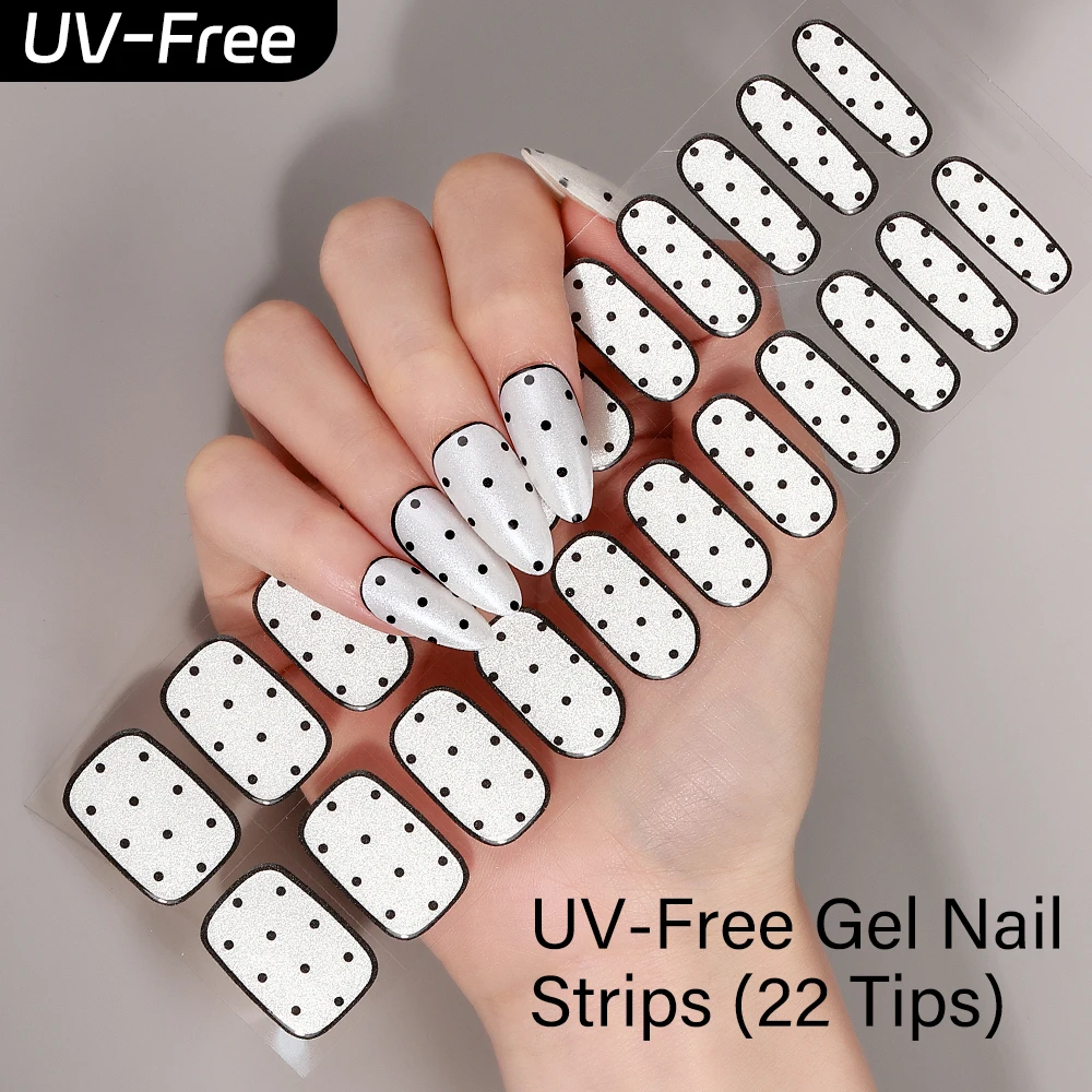 Full Cover Adhesive - 22 Tips UV-Free Gel Nail Strips