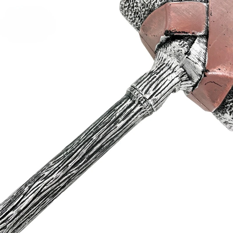 59cm/23.23in Halloween Props Grey Hammer Cosplay Model Weapons Plastics Anime Peripherals Collectible Party Gifts Ornaments Toy