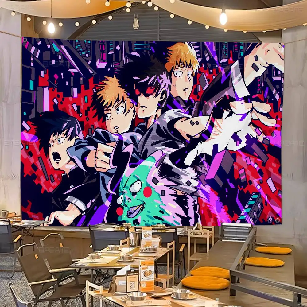 M-Mob Psycho 100 Banner INS Style Outdoor Party Decoration Atmosphere Flag