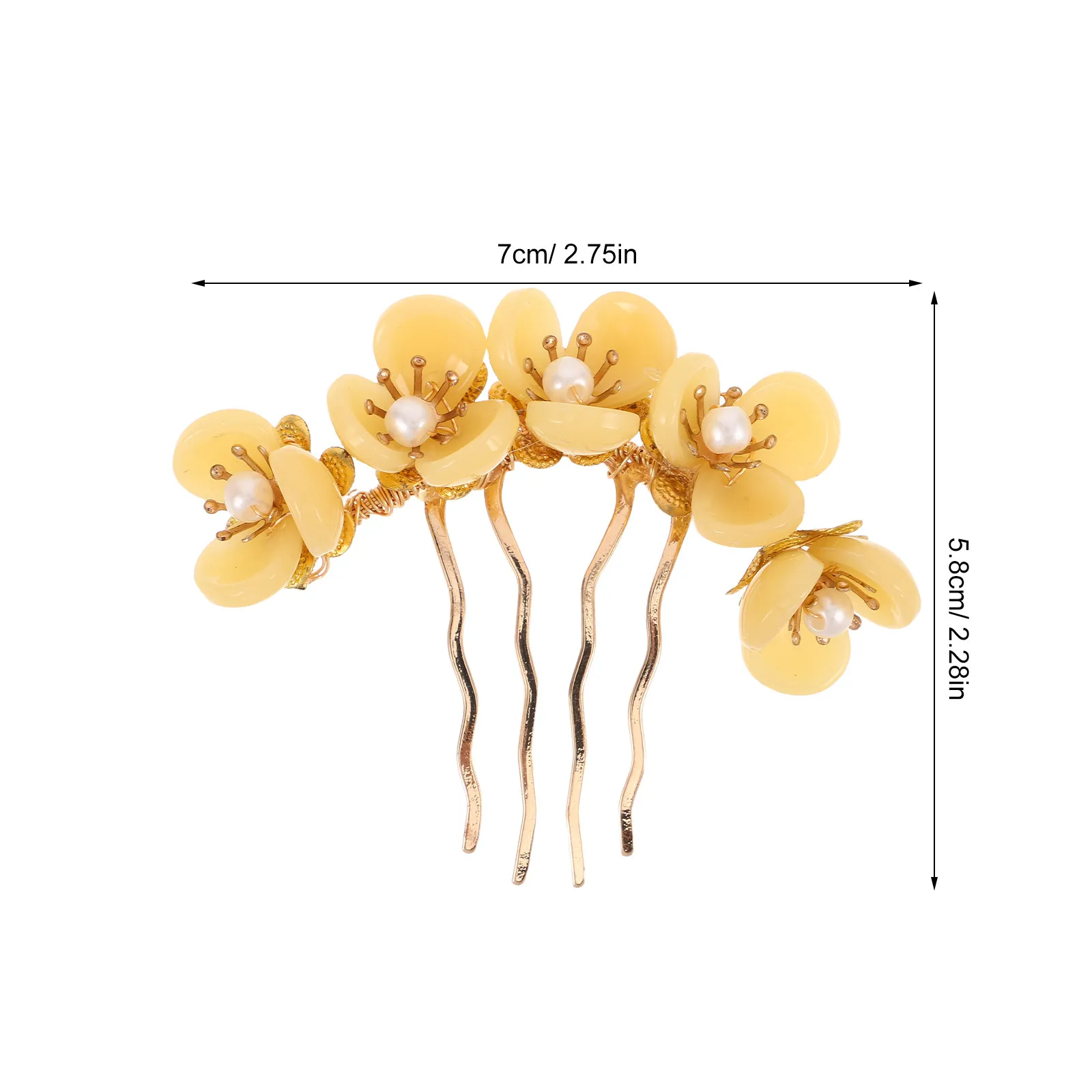 Handmade Chinese Ancient Style Hairpin Featuring Smooth Jade Flower Design Comfortable Lightweight Hair Ornament for Women