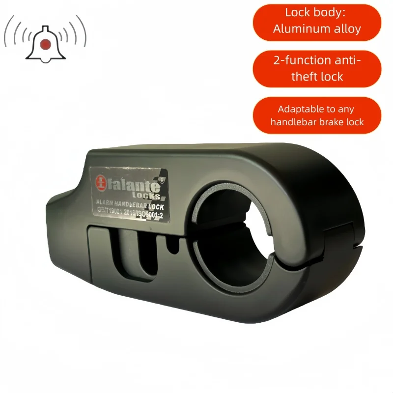 Falante 110db anti-theft alarm Handlebar Lock Motorcycle bicycle Aluminum Alloy Brake Grip Lock Protective accessories