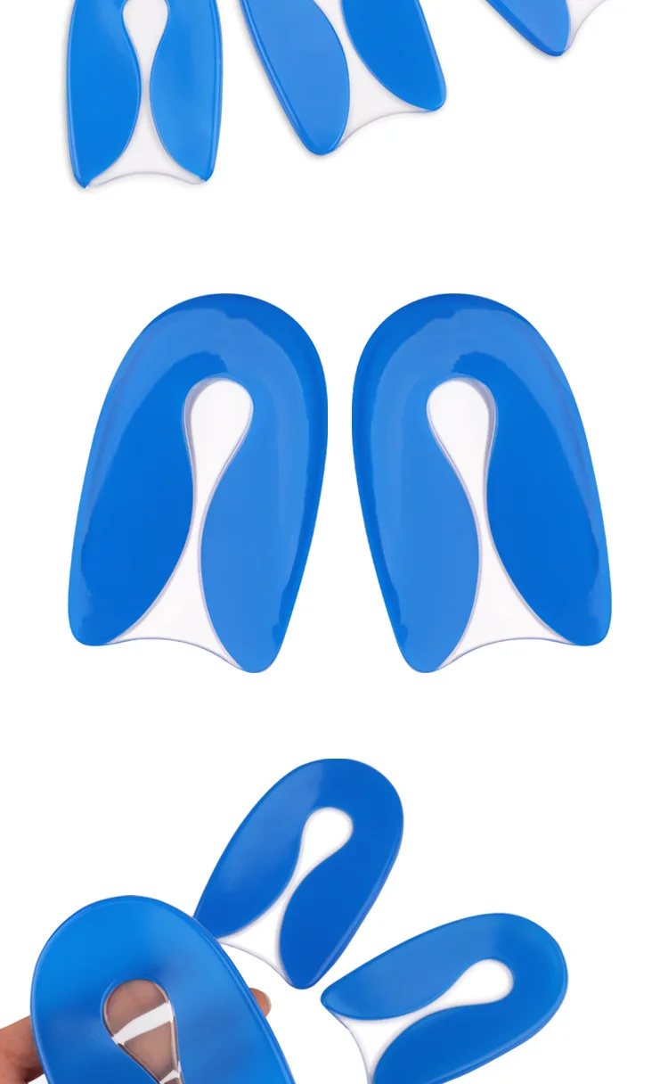 1 Paar Fersenschoner für Plantarfasziitis, Silikon-Ferseneinlagen, stoßdämpfende Schuhpolster, Gel-Polster zur Linderung von Fußschmerzen, selbstklebend. – Detail 9