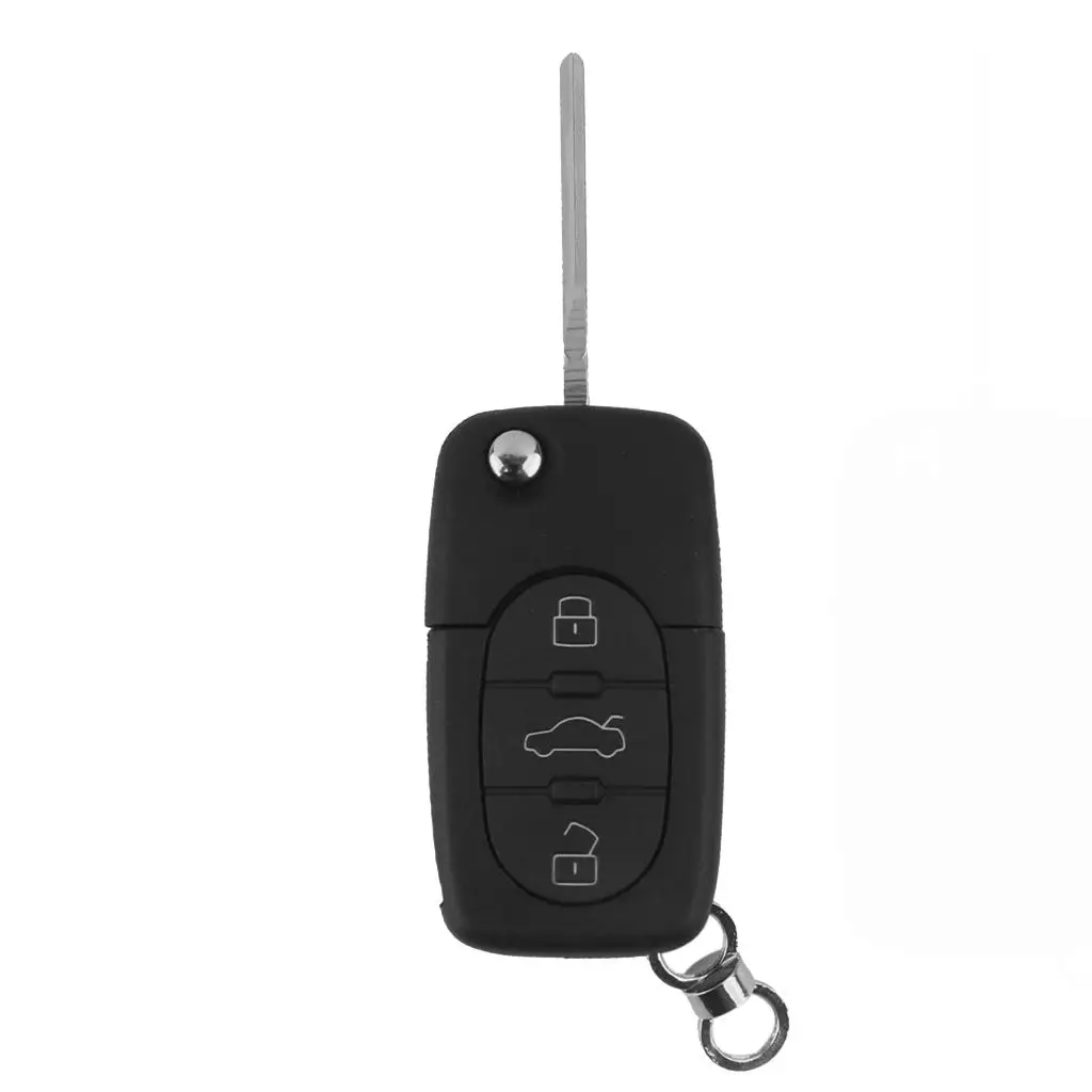 Folding Flip Remote Key Shell for AUDI 3 Button Case A2 A3 A4 A6 A8