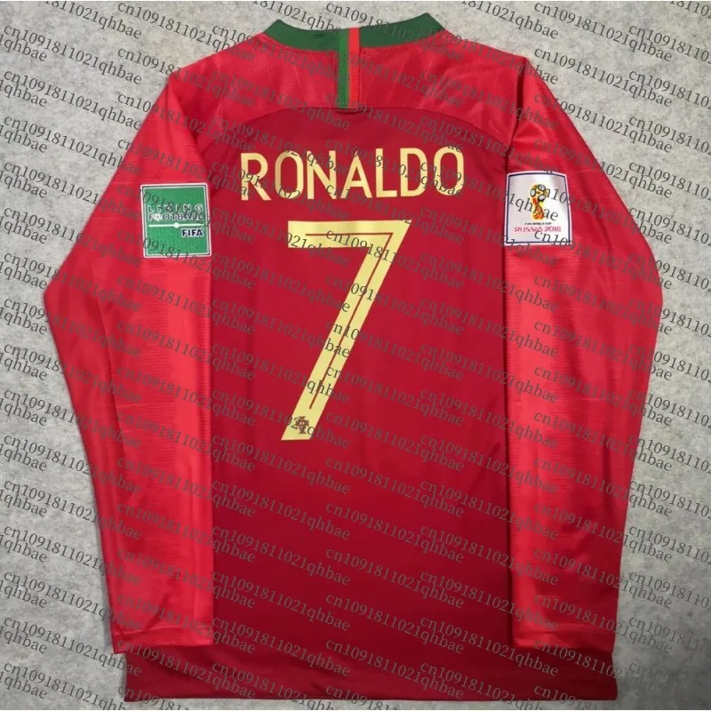 Vintage Classic Summer Ronaldo #17 Christmas Long sleeve Jersey Kit 3D Printed Football Jersey For Adult/Kids Tops Fake sweater