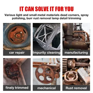 Có thể điều chỉnh khẩu súng lục phản lực cát khí nén 90 psi, máy bay phản lực cát cầm tay 2,1 pound, dụng cụ không khí trọng lực nhỏ, loại bỏ gỉ/đánh bóng 10 Súng lục khí nén ô tô bán hàng chính - 5